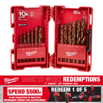 Milwaukee RED HELIX Cobalt Drill Bit Set 19pc