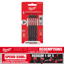 Milwaukee SHOCKWAVE Impact Bits #2 Phillips 89mm 5pk