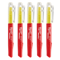 Milwaukee INKZALL Jobsite Highlighters Yellow 5pk