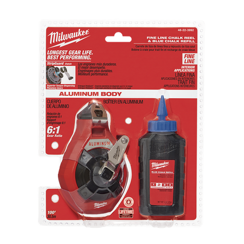 Milwaukee Fine Chalk Line & Blue Chalk 30m