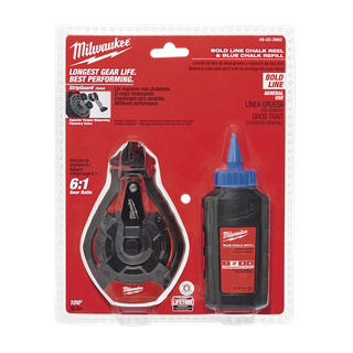 Milwaukee Bold Chalk Line with Blue Chalk 30m