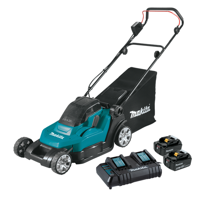 Buy Makita Lxt Cordless Lawn Mower 430mm 36v (2x18v) 5ah Online In New 