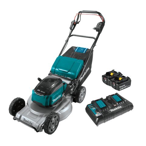 Makita LXT Cordless Lawn Mower Aluminium Deck 531mm 36V (2x18V) 5Ah