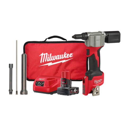 Milwaukee M12 Cordless Rivet Gun 12V 4Ah