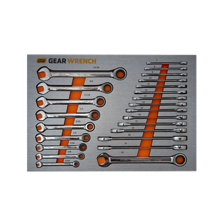 GEARWRENCH Ratcheting Spanner Set Metric/SAE 24pc in EVA Tray