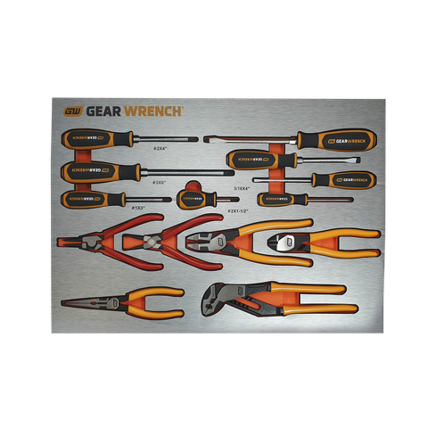 GEARWRENCH Screwdriver and Plier Set 14pc in EVA Tray