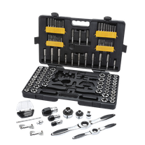 GEARWRENCH Ratcheting Tap and Die Set Metric/SAE 114pc