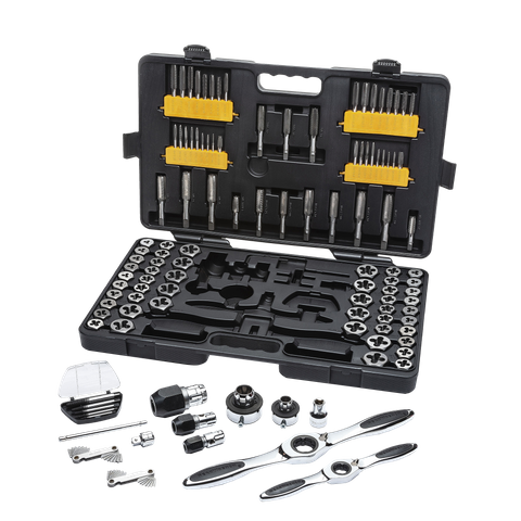 GEARWRENCH Ratcheting Tap and Die Set Metric/SAE 114pc