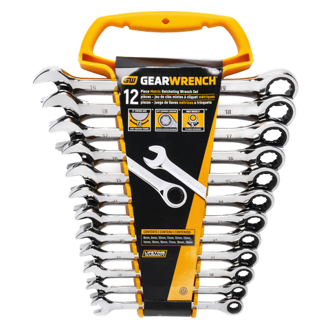 GEARWRENCH Ratcheting Spanner Set Metric 12pc