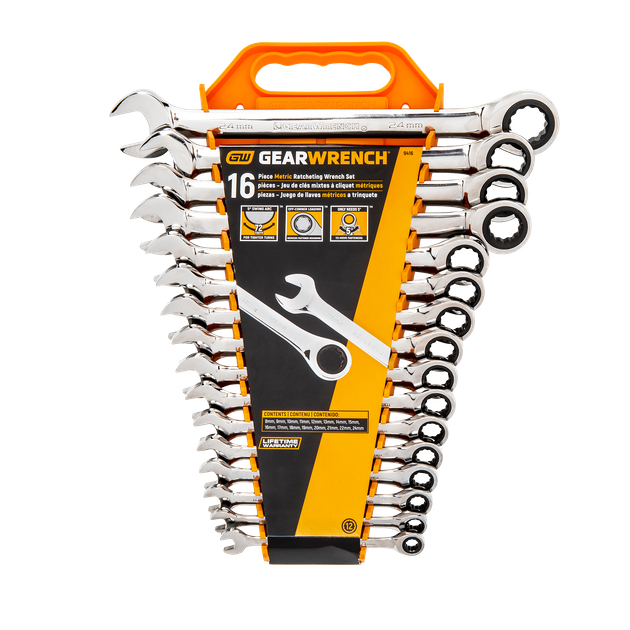 Buy GEARWRENCH Ratcheting Combination Spanner Set Metric 16pc online in
