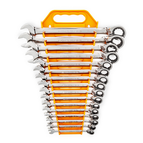 GEARWRENCH Reversible Ratcheting Combination Spanner Set Metric 16pc