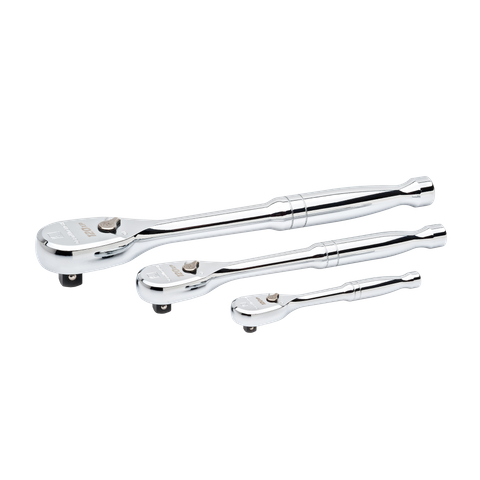 GEARWRENCH 120XP Teardrop Ratchet 1/4,3/8 & 1/2in Dr 3pc Set