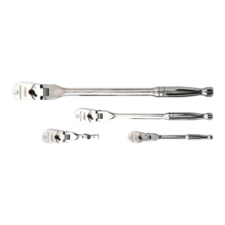 GEARWRENCH 120XP Teardrop Flex Head Ratchet 1/4, 3/8 & 1/2in Dr 4pc Set