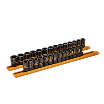 GEARWRENCH Bolt Biter Impact Socket Set Metric/SAE 1/4 & 3/8in Dr 28pc