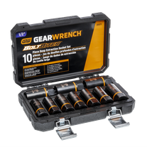 GEARWRENCH Bolt Biter Impact Deep Socket Set Metric 1/2in Dr 10pc