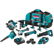 Makita LXT Cordless Jobsite Combo Kit 10pc 18v 5Ah