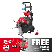 Milwaukee MX FUEL Sewer Drum Machine with Powertredz - Bare Tool