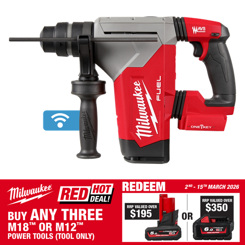 Milwaukee M18 FUEL Cordless Rotary Hammer Drill Brushless 28mm 18V - Bare Tool