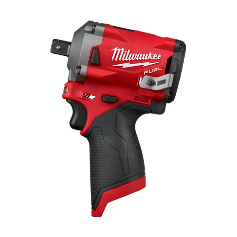 Milwaukee M12 FUEL Cordless Impact Wrench Stubby 1/2in Pin 12v - Bare Tool