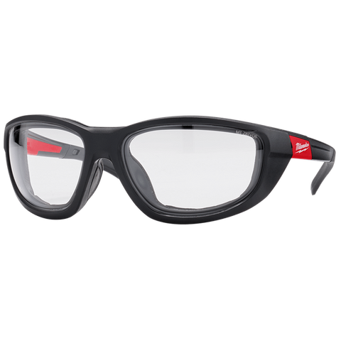 Milwaukee Safety Glasses High Performance with Gasket Clear