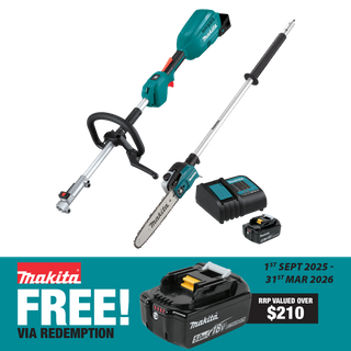 Makita LXT Multi-Function Power Head with Pole Saw Attachment 18V 5Ah