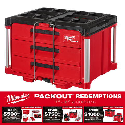 Milwaukee PACKOUT 3 Drawer Tool Box