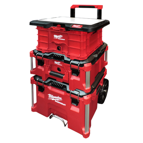 Milwaukee PACKOUT Rolling Tool Box Set 4pc