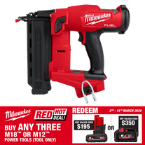 Milwaukee M18 FUEL Cordless Brad Nailer 18ga 18V - Bare Tool