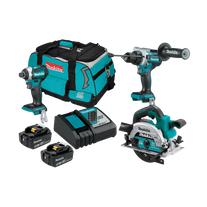 Makita LXT Cordless Combo Kit Brushless 3pc 18V 5Ah
