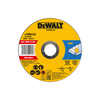 DeWalt Metal Cut Off Disc 125 x 1.2 x 22.2mm 10pk