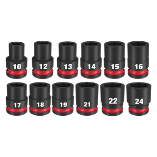 Milwaukee SHOCKWAVE Impact Socket Set 1/2in Dr 12pc