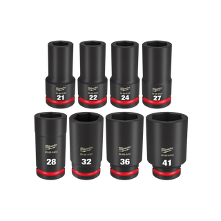 Milwaukee SHOCKWAVE Impact Socket Set 3/4in Dr Deep 8pc