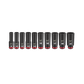 Milwaukee SHOCKWAVE Impact Socket Set 3/8in Dr Deep 10pc