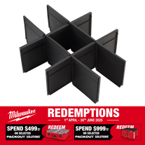 Milwaukee PACKOUT Dividers for 2 Drawer Tool Box