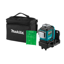 Makita CXT Cross Line Laser 3 x 360Deg Green 12v - Bare Tool