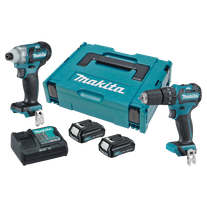 Makita CXT Cordless Driver Drill & Impact Driver Brushless 12v 2Ah