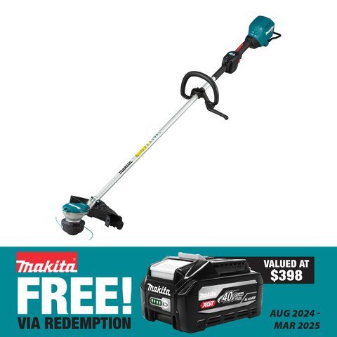 Makita XGT Cordless Line Trimmer Brushless 550w Loop Handle 40v - Bare Tool