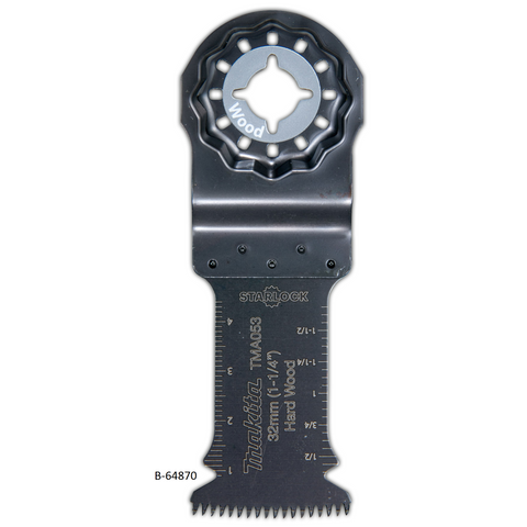 Makita Starlock Multi Tool Blade BiM Plunge Cut Wood 32 x 50mm 14tpi