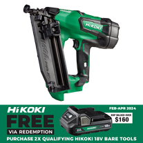 HiKOKI Cordless Brad Nailer Brushless Angled 16g 18V - Bare Tool