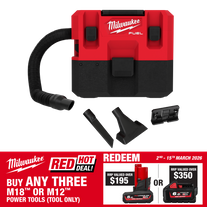 Milwaukee M12 FUEL Cordless Wet & Dry Vacuum L-Class 12V - Bare Tool