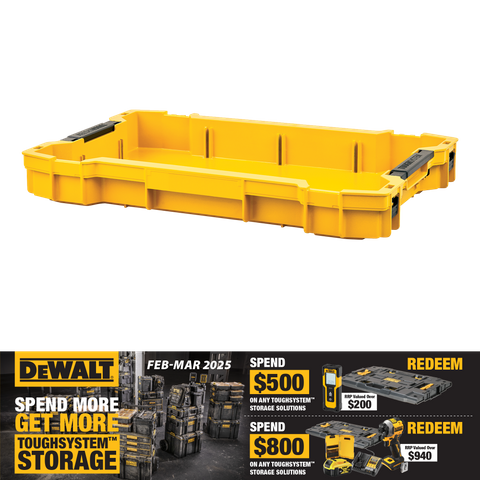 DeWalt TOUGHSYSTEM 2.0 Shallow Tray