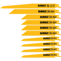 DeWalt Recip Blade Set Wood/Metal 10pc with Case