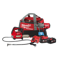 Milwaukee M18 FUEL Cordless Grease Gun & Impact Wrench 3/4in 18V 5Ah