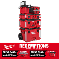 Milwaukee PACKOUT Rolling Tool Box Set 5pc with PACKOUT Area Light