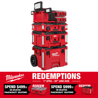 Milwaukee PACKOUT Rolling Tool Box Set 5pc with PACKOUT Area Light