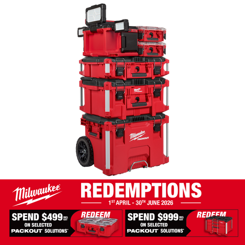 Milwaukee PACKOUT Rolling Tool Box Set 5pc with PACKOUT Area Light