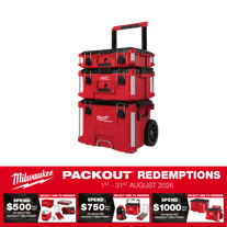 Milwaukee PACKOUT Rolling Tool Box Set 3pc