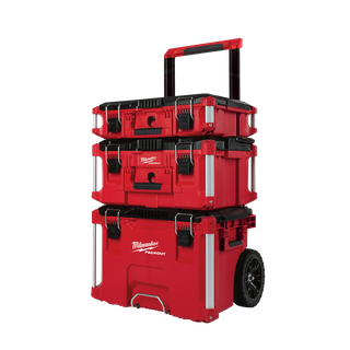 Milwaukee PACKOUT Rolling Tool Box Set 3pc