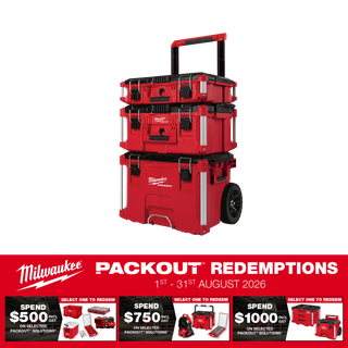 Milwaukee PACKOUT Rolling Tool Box Set 3pc