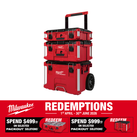 Milwaukee PACKOUT Rolling Tool Box Set 3pc